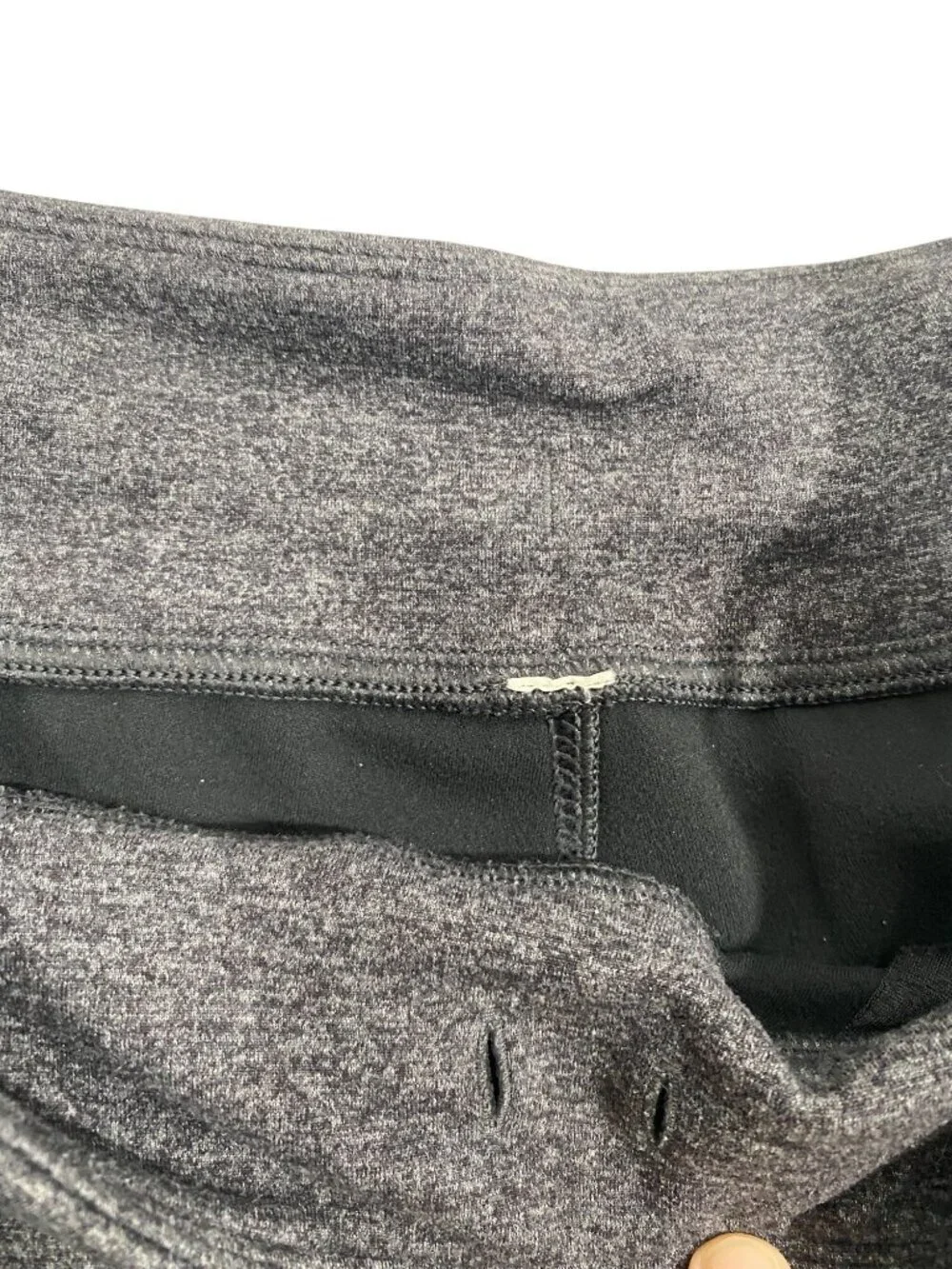 Lululemon On The Fly Pant Heathered Black Womens Joggers pants size 6 active